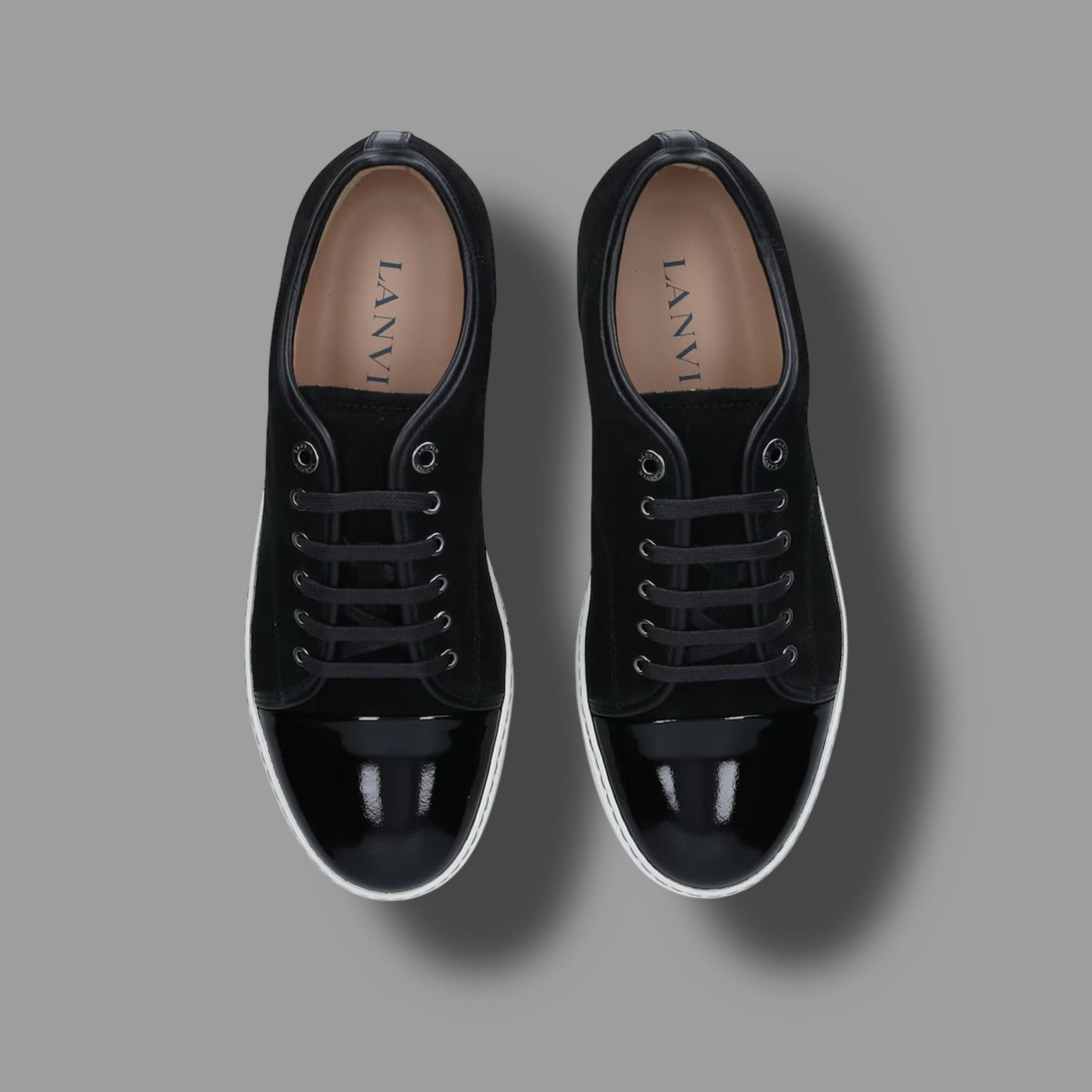 dbb1 velvet patent cap toe